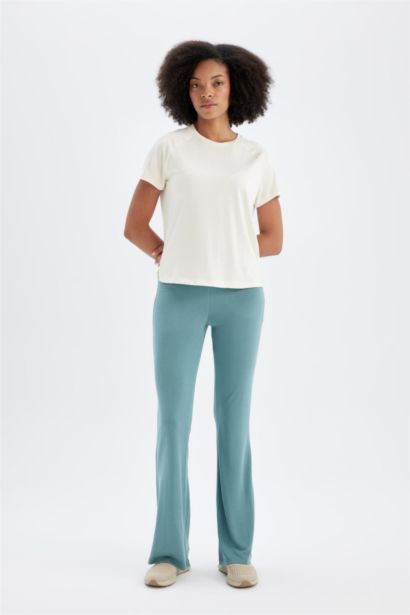 DeFactoFit Flare Fit Modal Trousers