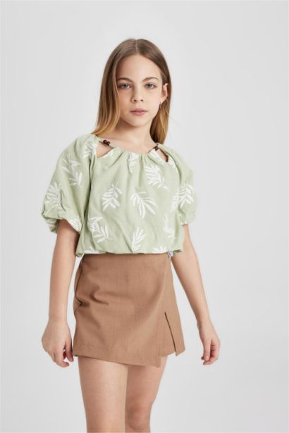 Girl Short Sleeve Blouse