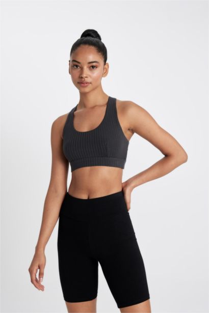 DeFactoFit V-Neck Modal Bra