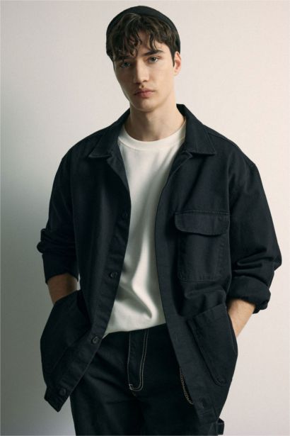 Relax Fit Cotton Long Sleeve Shirt