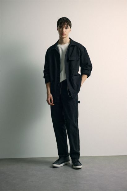 Relax Fit Cotton Long Sleeve Shirt