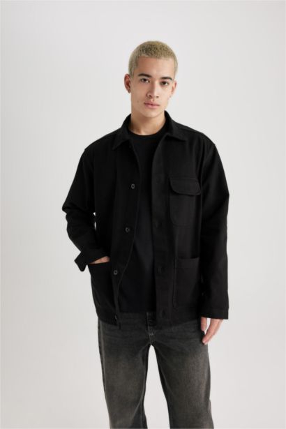 Relax Fit Cotton Long Sleeve Shirt