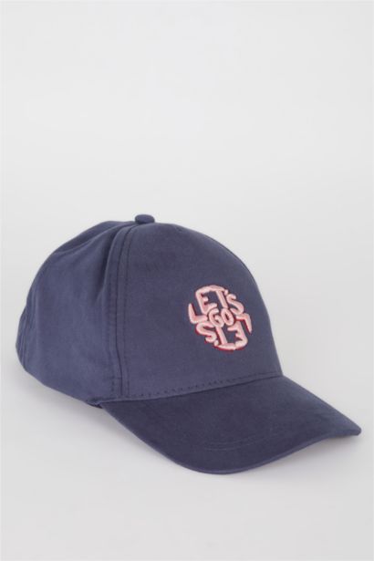 Kız Çocuk Jean Görünümlü Cap Şapka