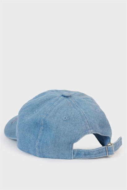 Nakışlı Jean Cap Şapka Kız Çocuk