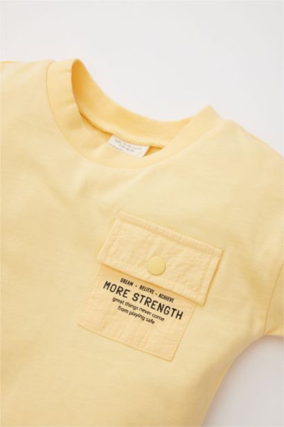 Baby Boy Crew Neck Printed Long Sleeve T-Shirt