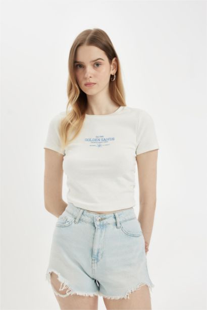 High Waist Denim Shorts