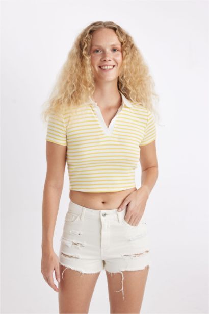 High Waist Denim Shorts