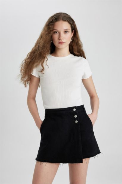 High Waist Denim Shorts