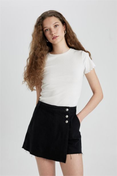 High Waist Denim Shorts