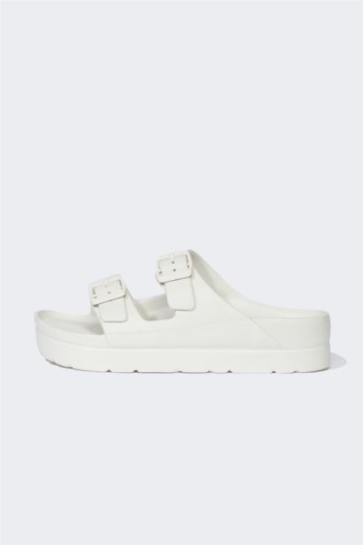 Kadın Yüksek Taban Çift Bantlı Eva Terlik