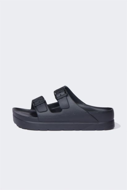 Woman High Base Double Band Eva Slippers