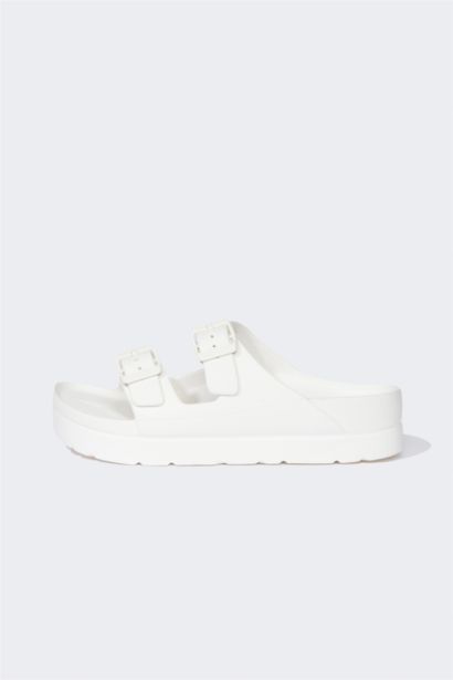 شبشب نسائي بكعب عالي بشريط مزدوج