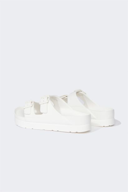 شبشب نسائي بكعب عالي بشريط مزدوج