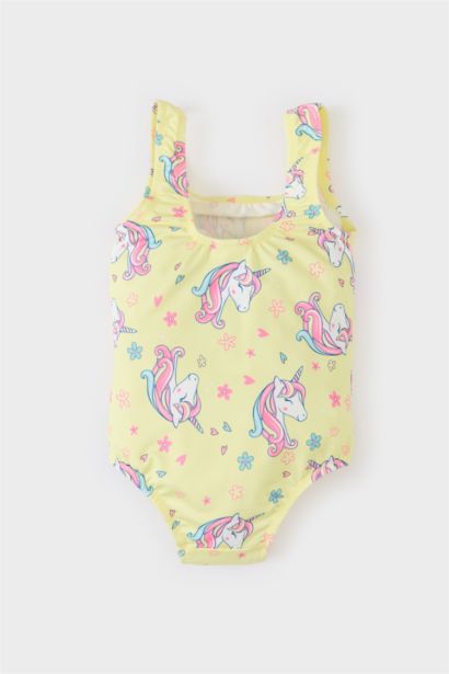 Maillot de bain à motif Licorne pour bébé fille