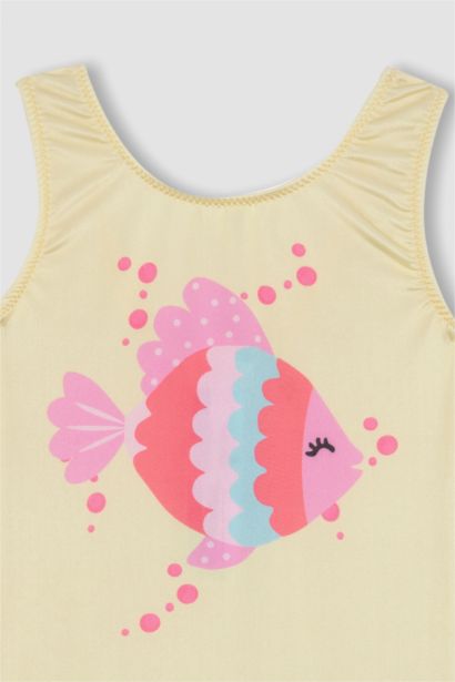 Baby Girl Patterned Swimsuit