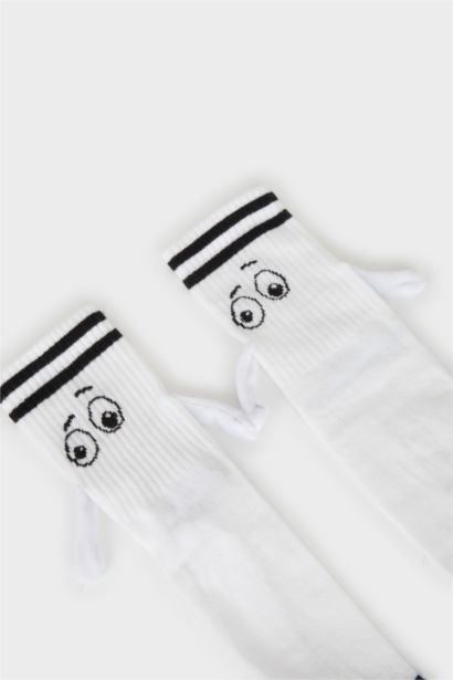 Chaussettes Longues Coton poignées magnétiques pour Femme
