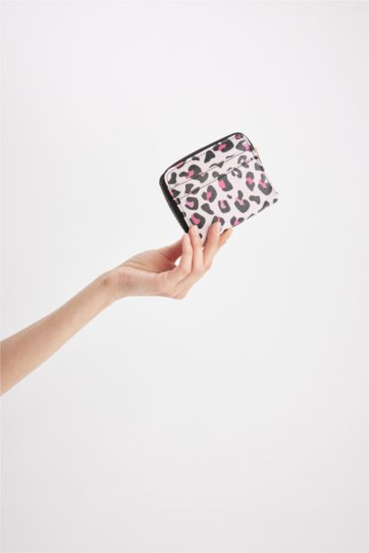 Кошелек из искусственной кожи с леопардовым принтом