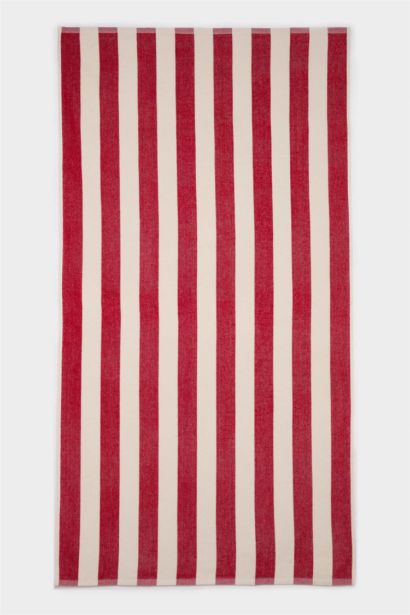 Desenli Pamuklu Plaj Havlusu