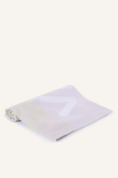 Desenli Pamuklu Plaj Havlusu