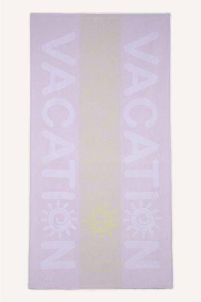 Woman Patterned Cotton Beach Towel
