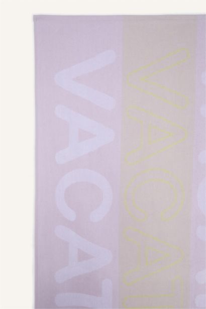 Desenli Pamuklu Plaj Havlusu