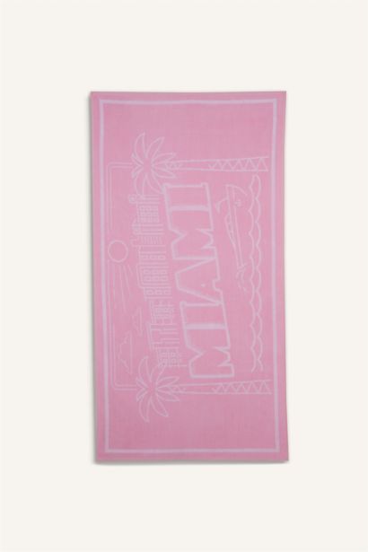 Woman Patterned Cotton Beach Towel