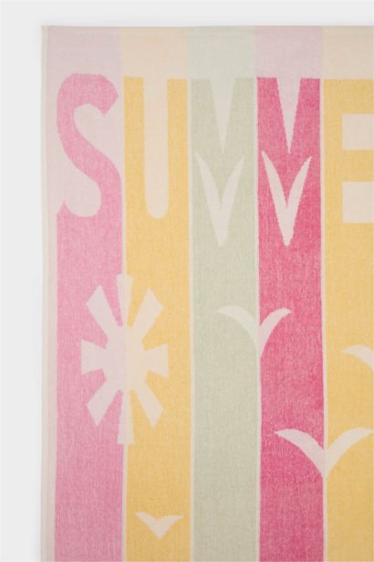 Woman Patterned Cotton Beach Towel