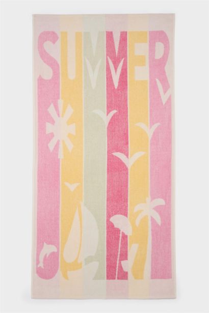 Woman Patterned Cotton Beach Towel