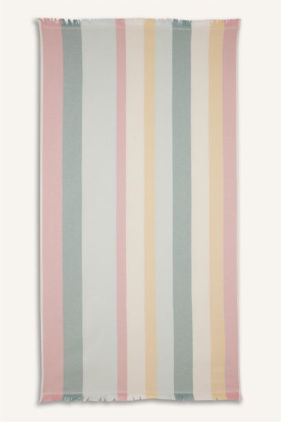 Woman Patterned Cotton Beach Towel