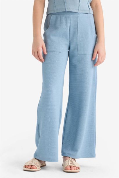 Girl Wide Leg Elastic Waist Sweatpants