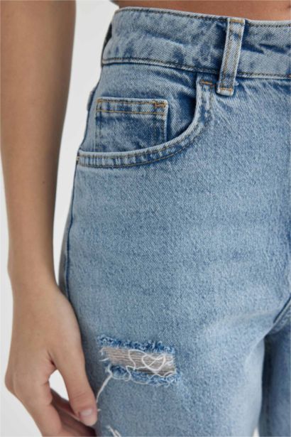 Mary Vintage Straight Fit High Waist Ankle Length Jeans