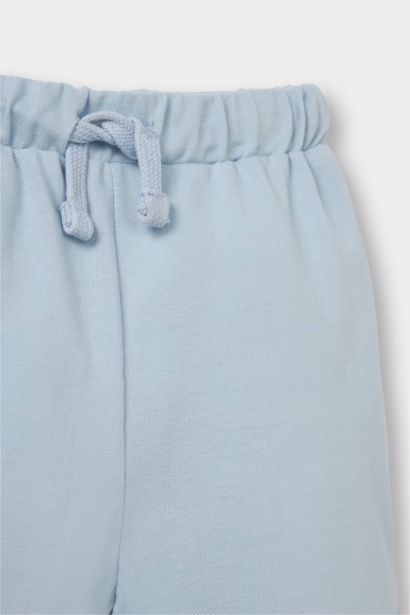 Beli Lastikli Basic Düz Pike Şort Erkek Bebek