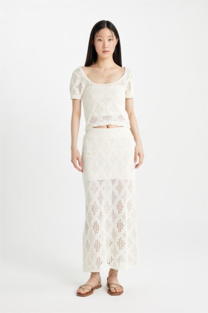Lace Maxi Lined Skirt