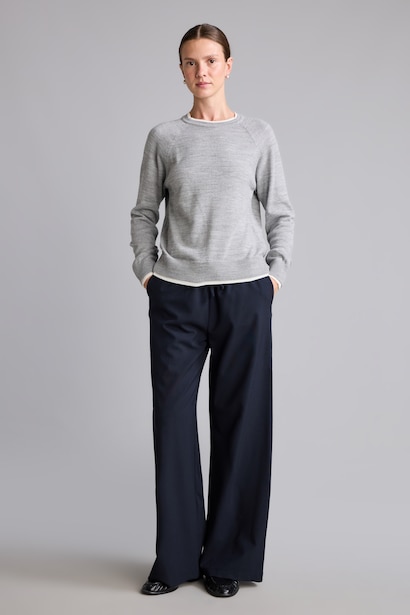 Normal Waist Wide Leg Trousers