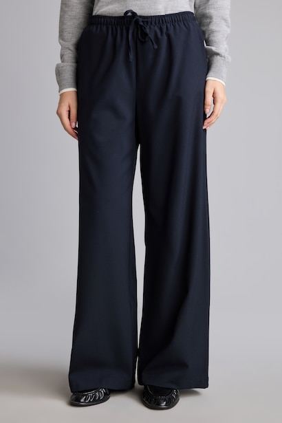Normal Waist Wide Leg Trousers