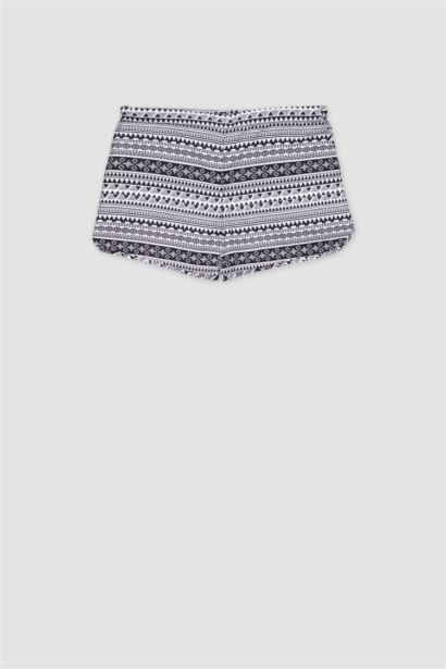 Fall in Love Regular Fit Ethnic Patterned Swim Shorts