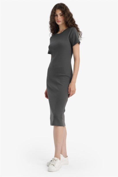 Bodycon Crew Neck Camisole Maxi Dress