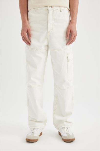 багги деним кең етек Шалбар