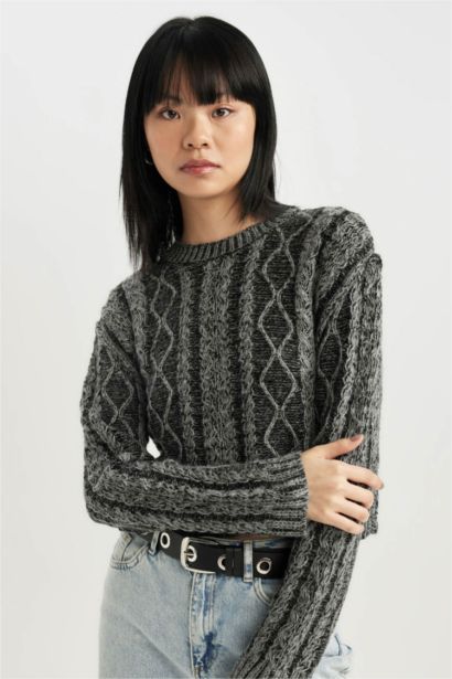 Regular Fit Crew Neck Knitwear Pullover
