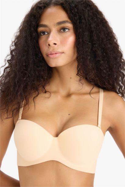 Micro Dolgulu Push Up Straplez Sütyen-Fall in Love