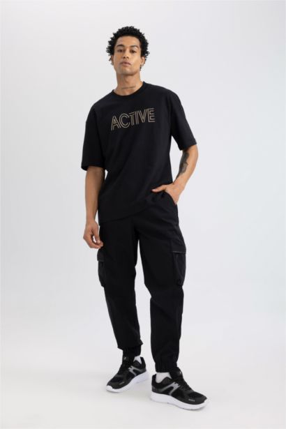 Oversize Fit Woven Trousers