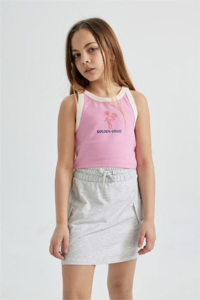 Girl Slim Fit Ribana Tank Top