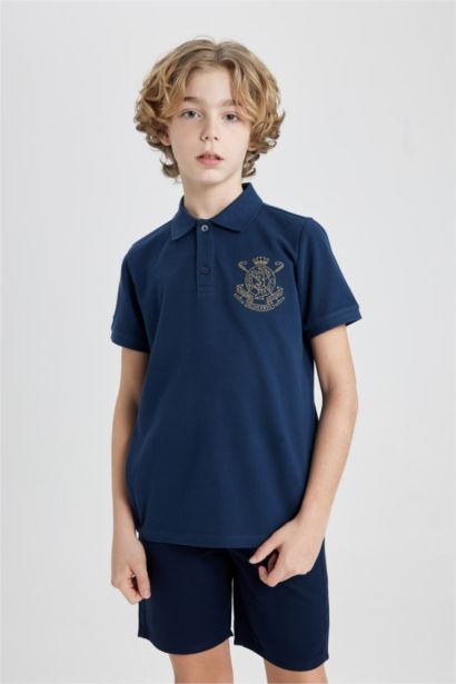 Boy Pique Short Sleeve Polo T-Shirt