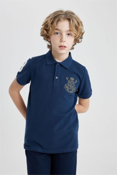 Boy Pique Short Sleeve Polo T-Shirt