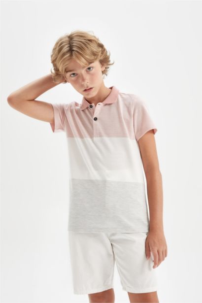 Boy Pique Short Sleeve Polo T-Shirt