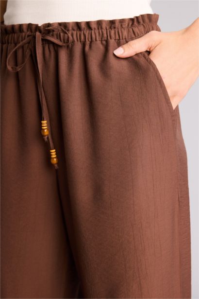 High Waist Straight Fit Trousers