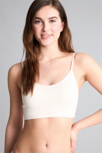 Бесшовный бюстгальтер без косточек со съемными чашечками и вкладышами