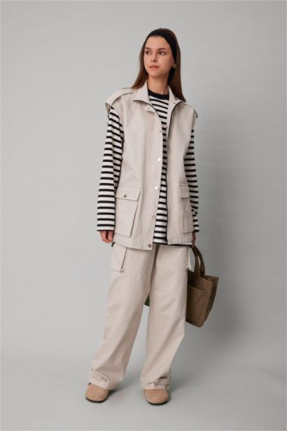 Cargo Fit Gabardine Trousers