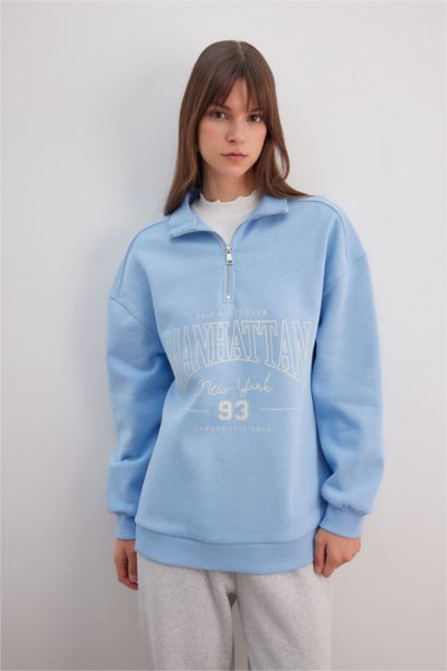 Regular Fit Thick Sweatshirt Fabric Sweat Tunic