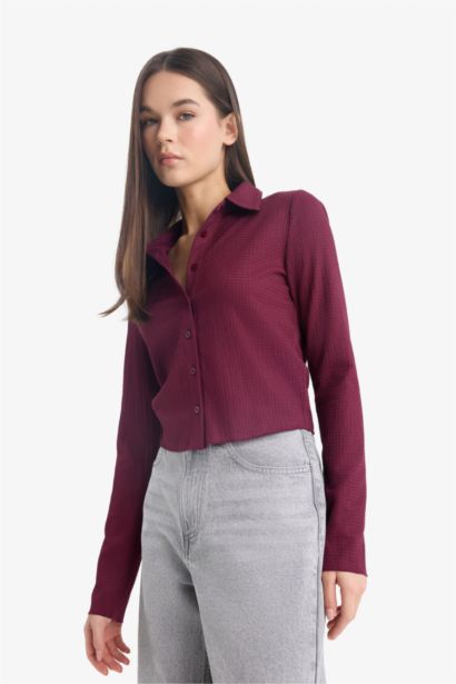 Coool ұзын бұлшықет пішімі Ұзын жеңді көйлек